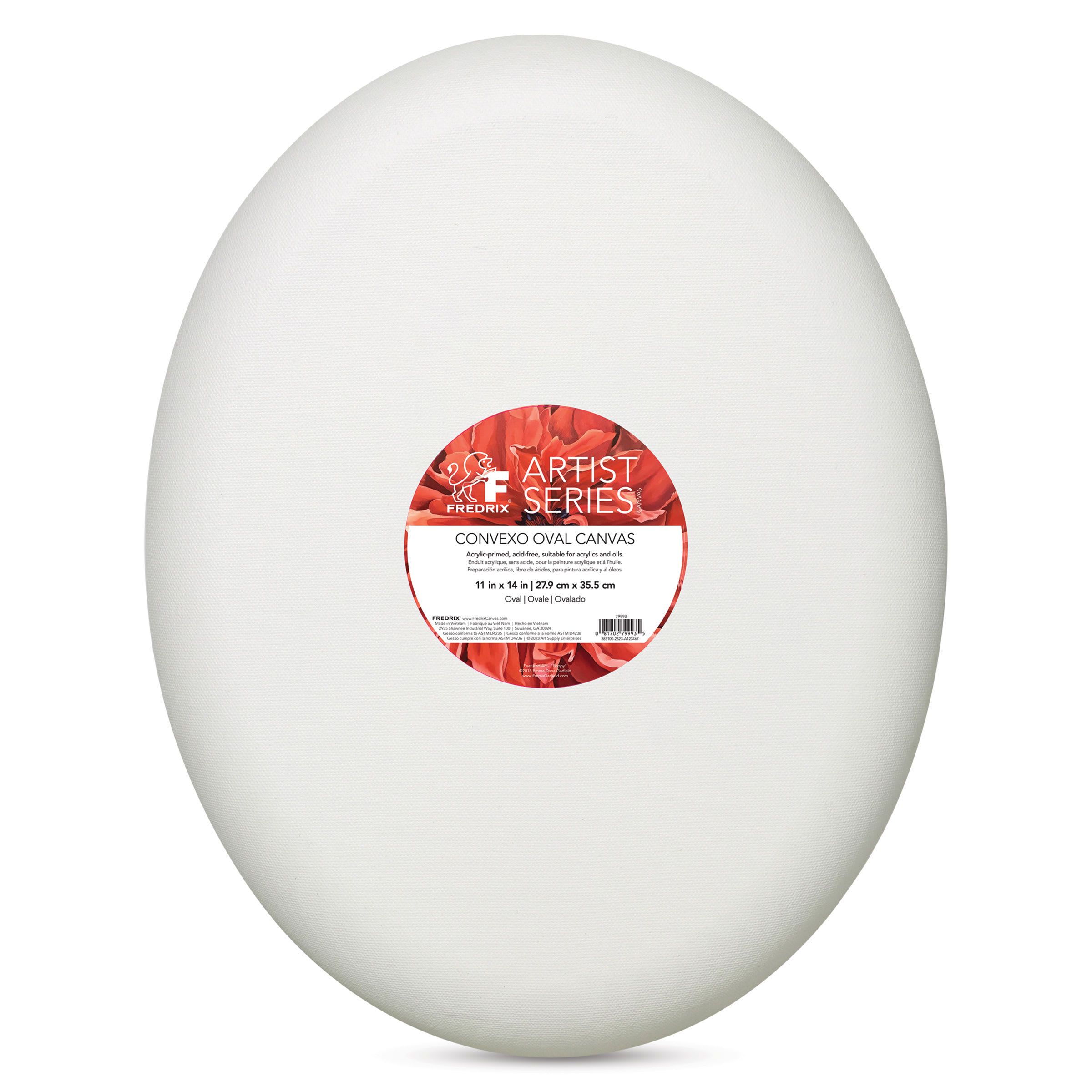 Fredrix Convexo Canvas - 11" x 14", Oval