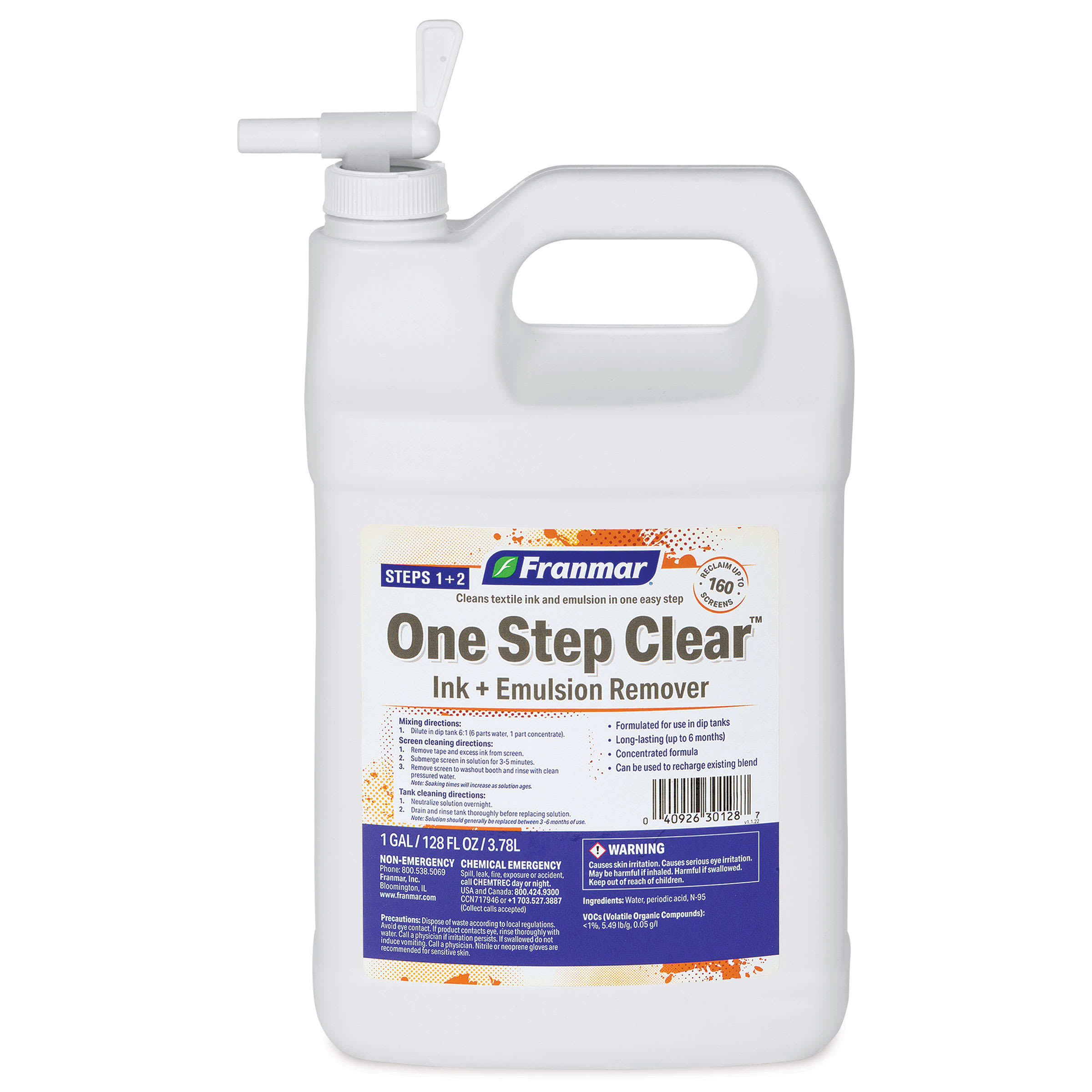 Franmar One Step Clear Ink and Emulsion Remover