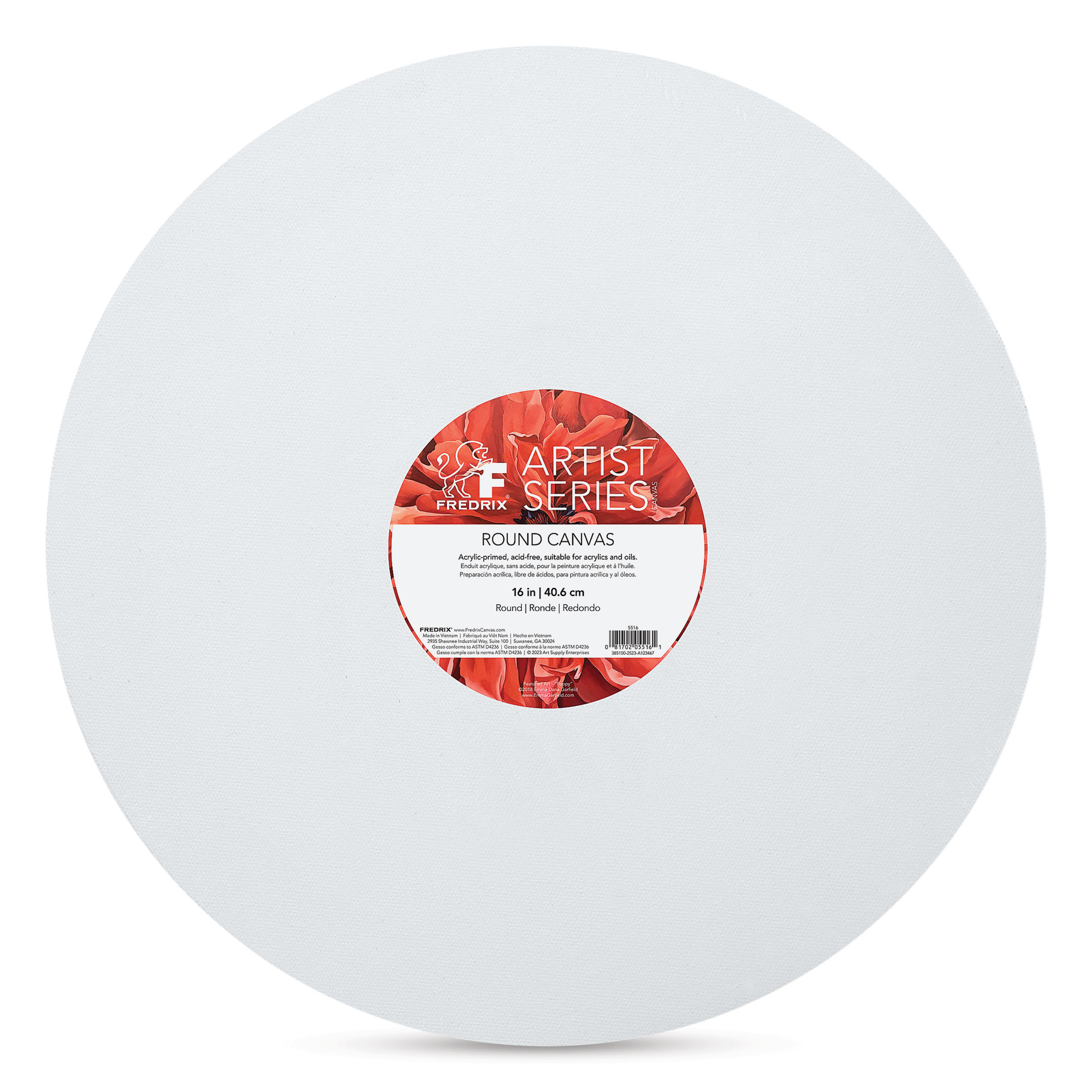 Fredrix Round  5/8" Profile Cotton Canvas