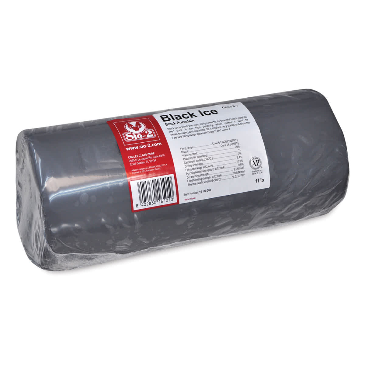 Sio-2 Black Ice Porcelain Clay