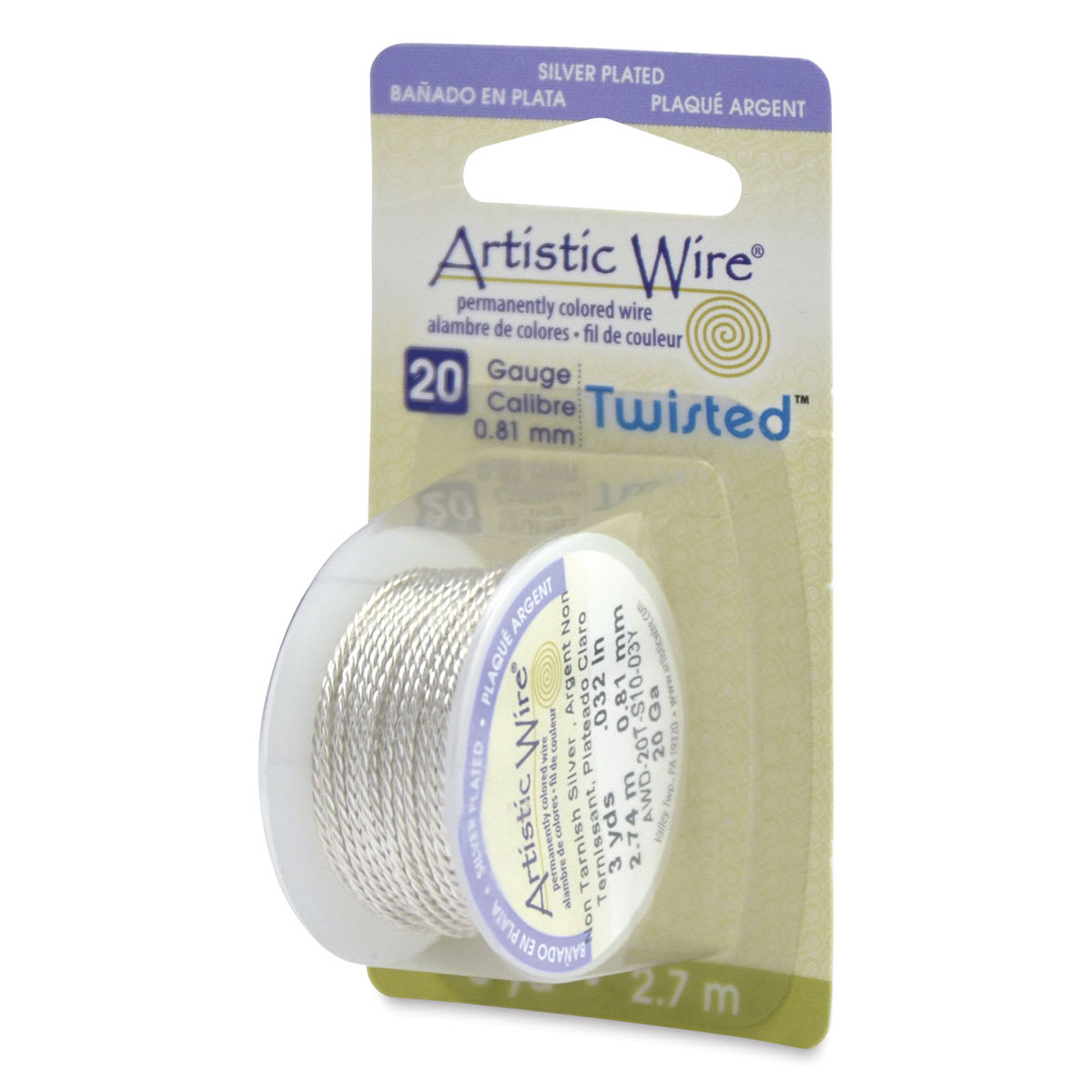 Artistic Wire Silver Plated Copper Craft Wire
