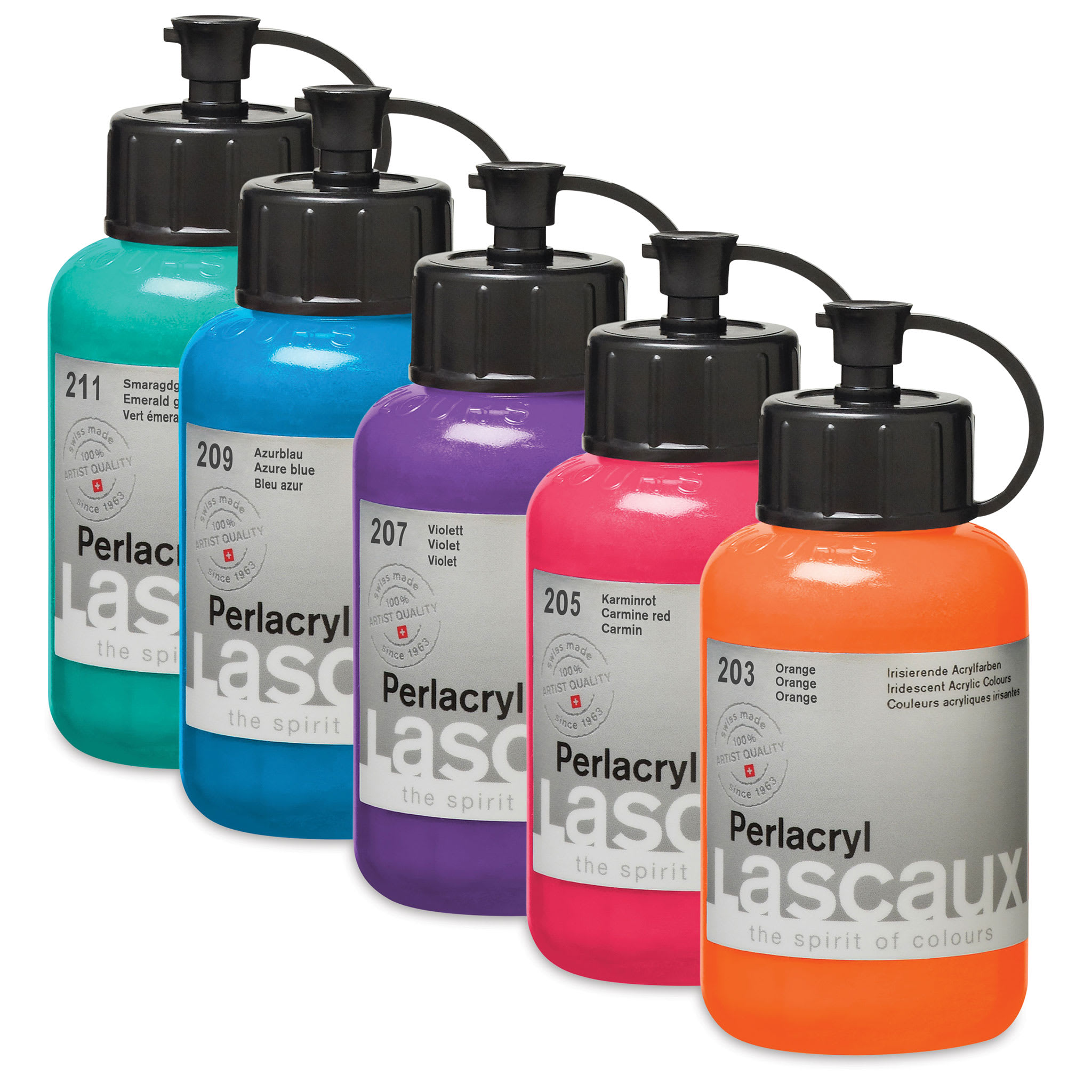 Lascaux Perlacryl Iridescent Acrylic Paints