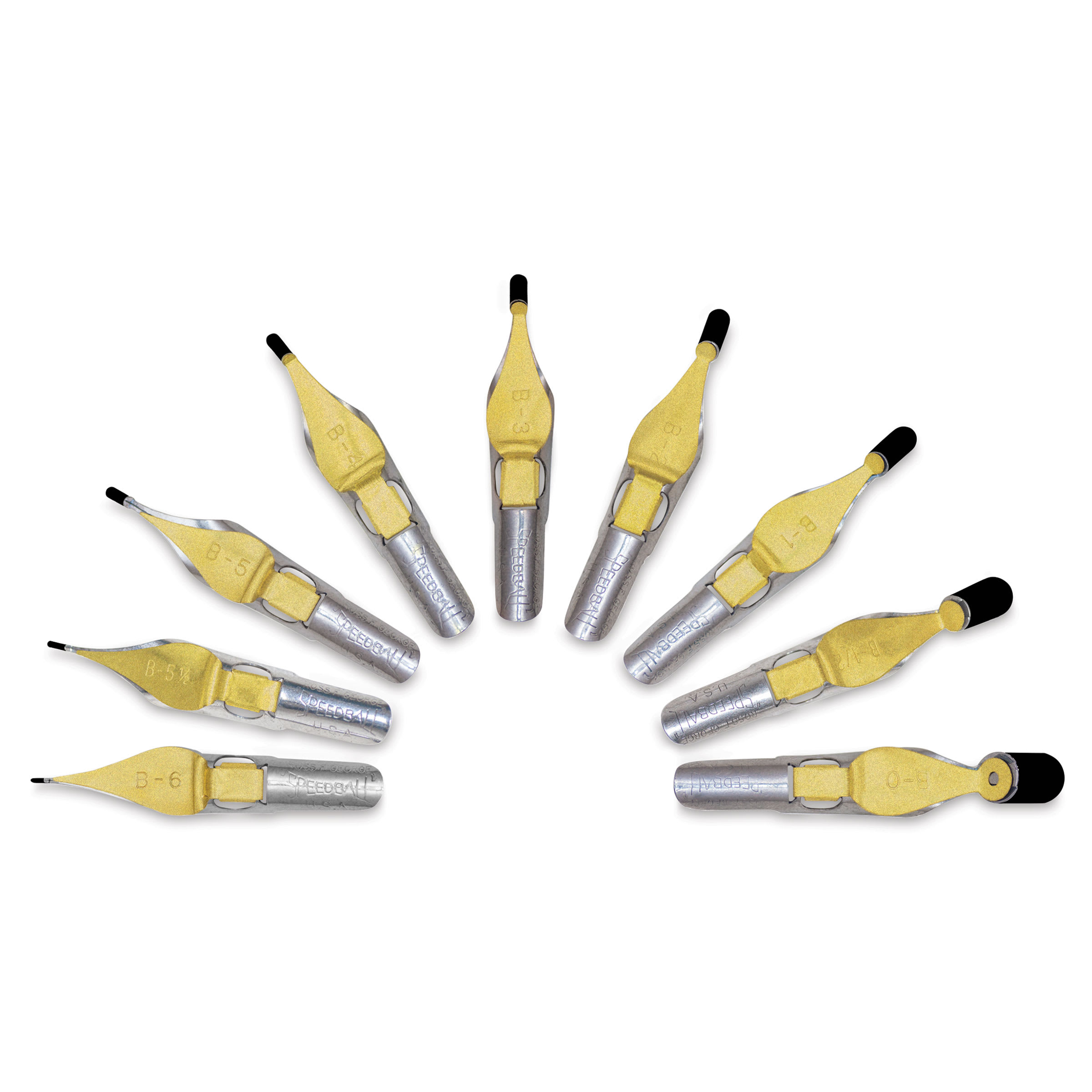 Speedball Broad Edge B-Series Round Calligraphy Nibs and Sets