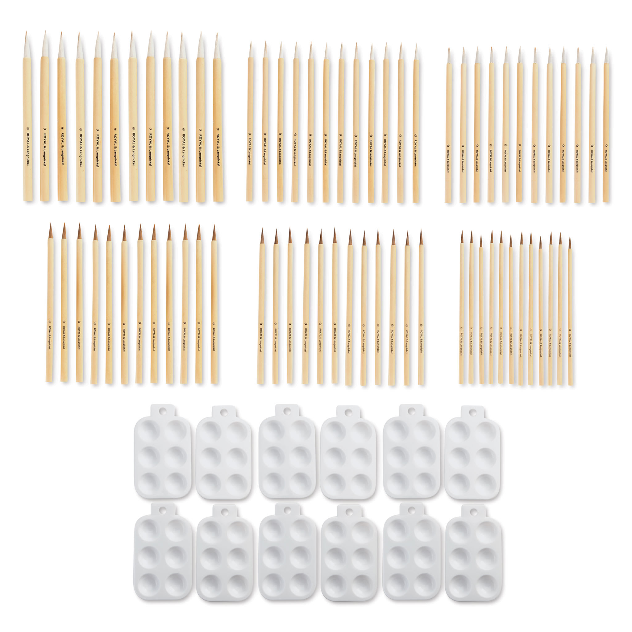 Royal & Langnickel Bamboo Brush and Palette Class Pack