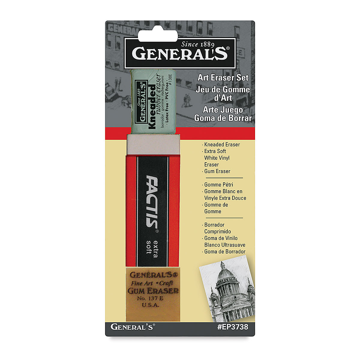 General's Art Eraser Set