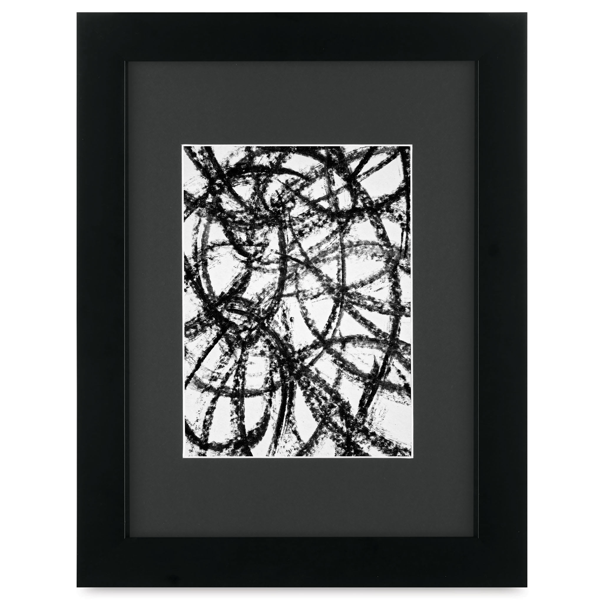 Blick Sheffield Frame - Black w/ Black Mat, 9" x 12"