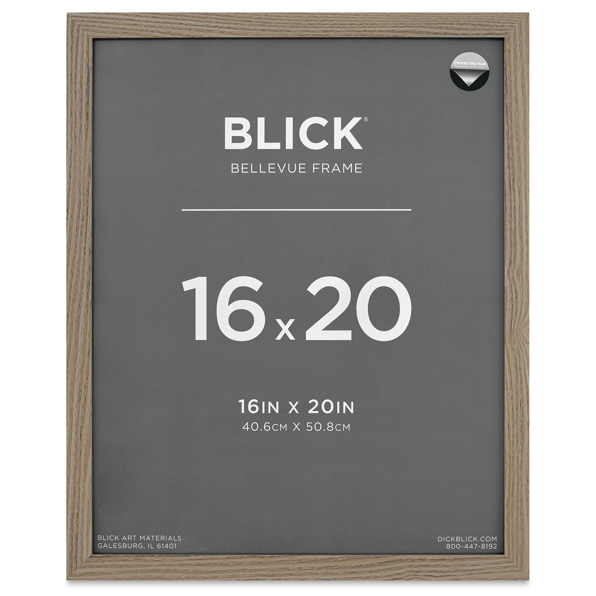 Blick Bellevue Frame - Grey Woodgrain, 16" x 20"