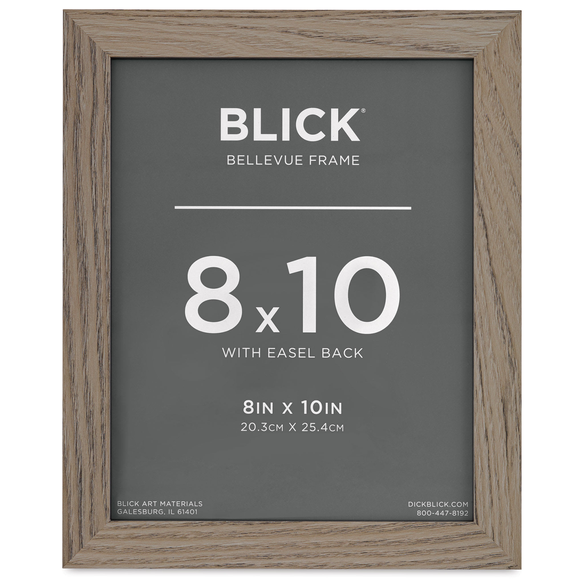 Blick Bellevue Frame - Grey Woodgrain, 8" x 10"