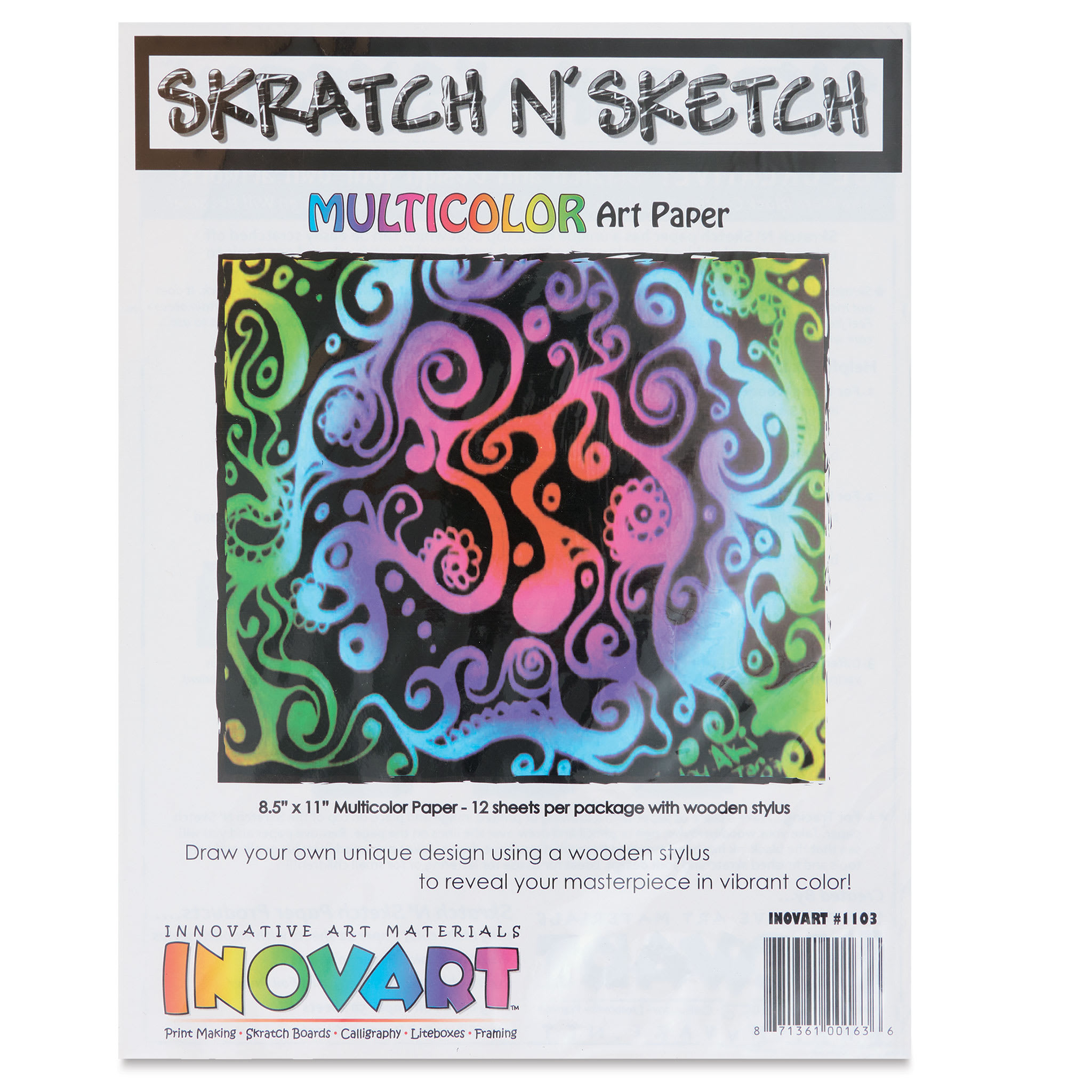 Inovart Skratch N' Sketch Scratch Paper