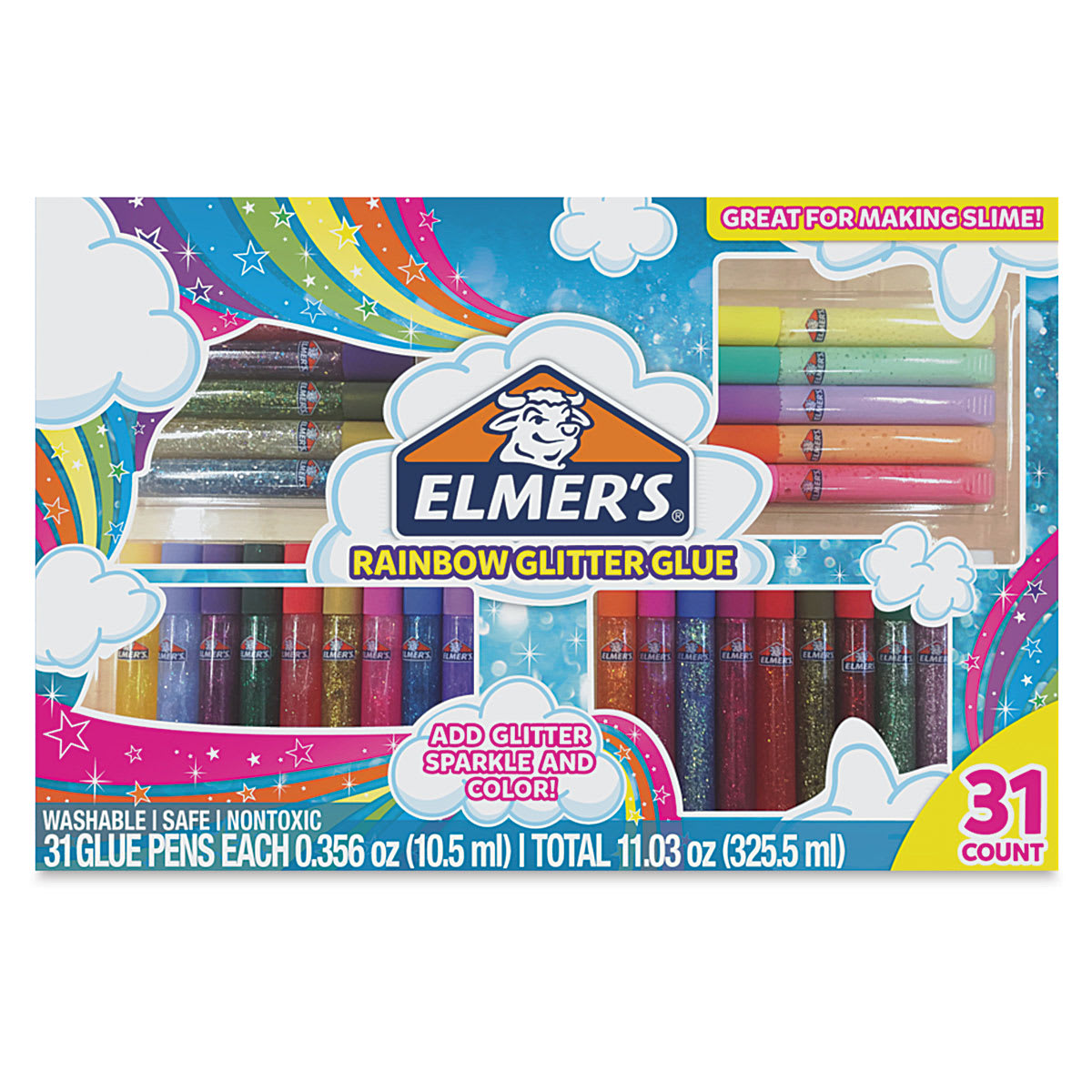 Elmer's Rainbow Glitter Glue Pen Set