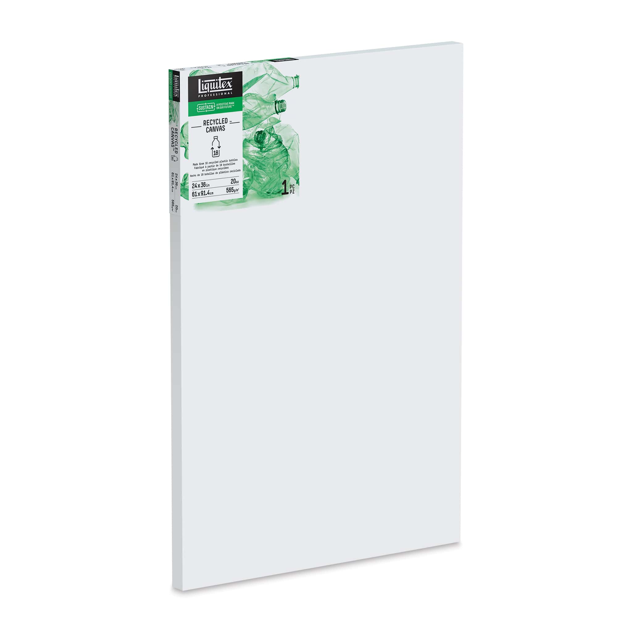 Liquitex Recycled Stretched Canvas - 24" x 36", 1-3/8" Deep Edge Profile