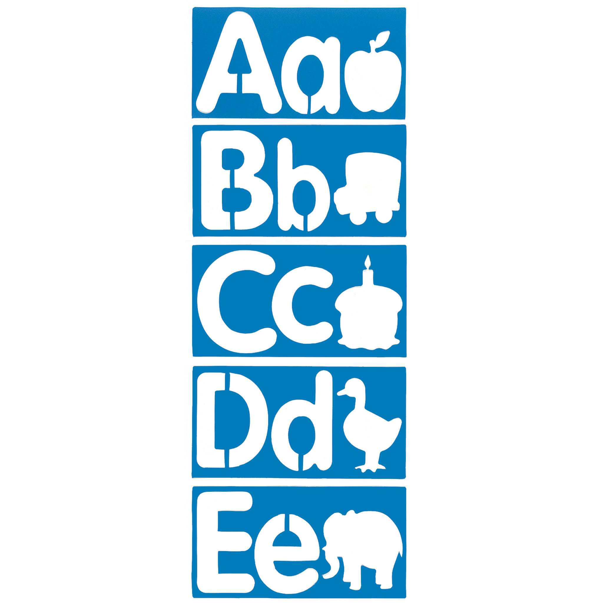 Roylco Big Alphabets & Pictures Stencils