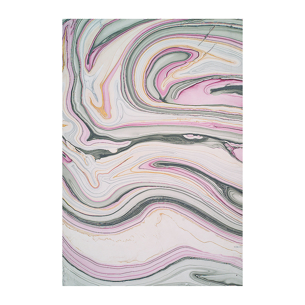 Black Ink Thai Marbled Mulberry Papers