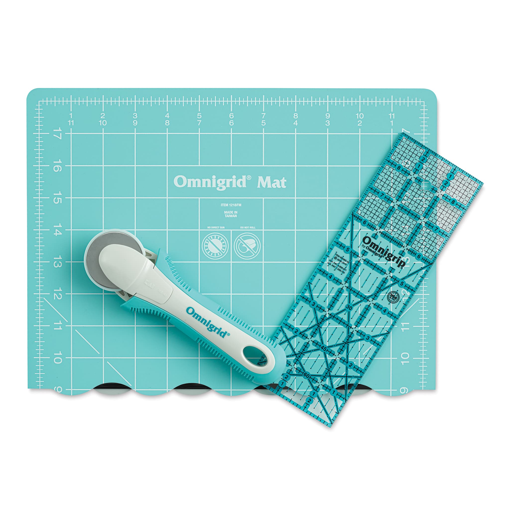 Omnigrid Rotary Cutting Kits with Folding Mat