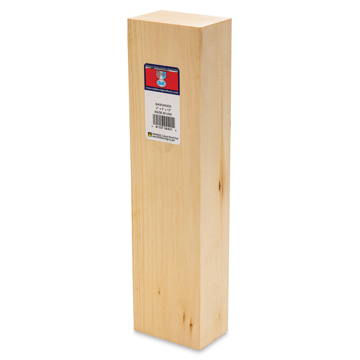 Midwest Products Basswood Carving Block