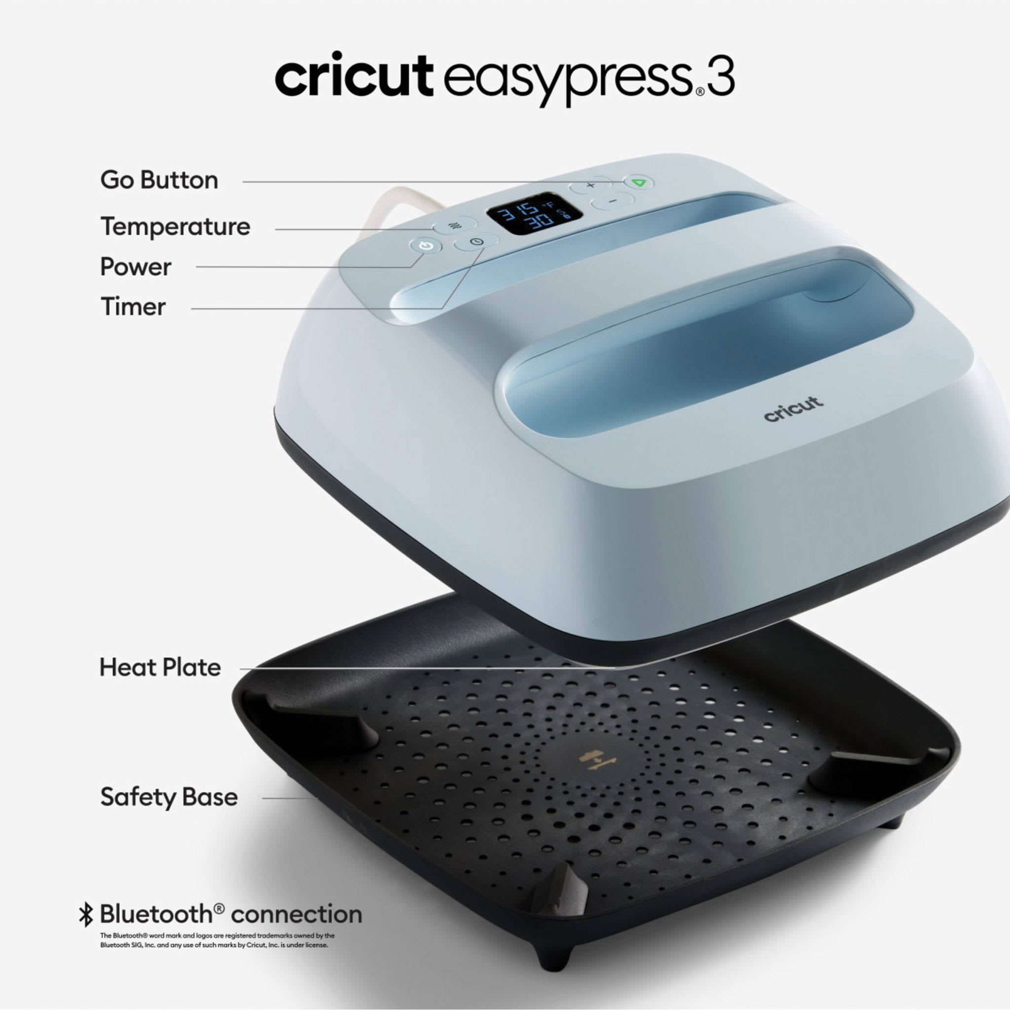 Cricut EasyPress 3 - Zen Blue, 9
