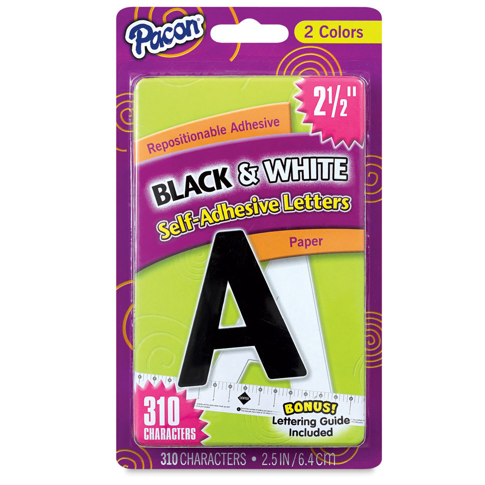 Pacon Self-Adhesive Letter Set with Guide