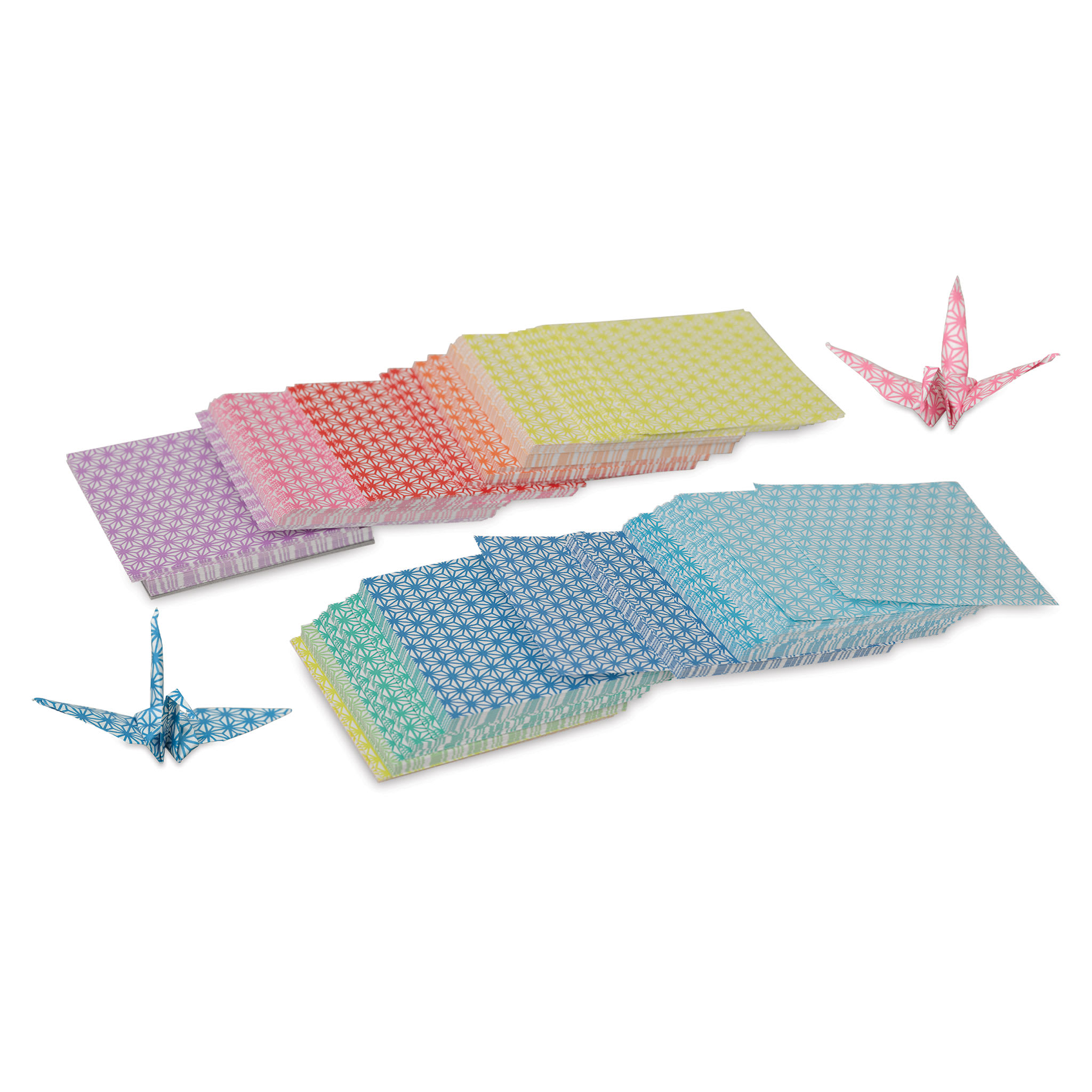 Aitoh Chiyogami Star Pattern Thousand Cranes Origami Kit