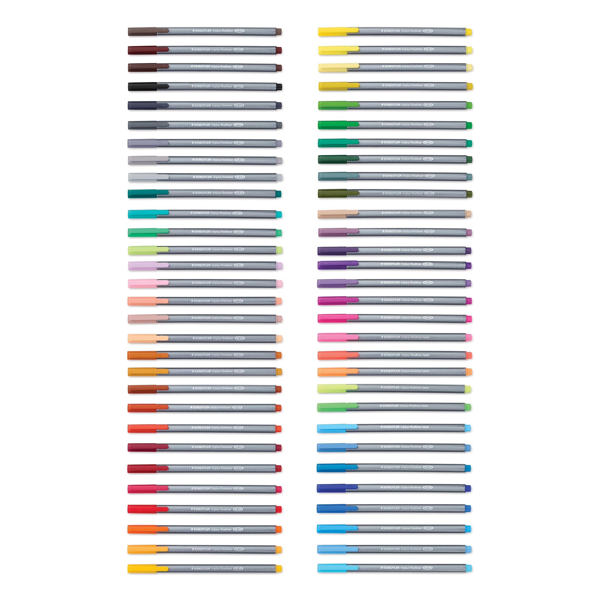 Staedtler Triplus Fineliner Pen - Assorted Colors, Set of 60