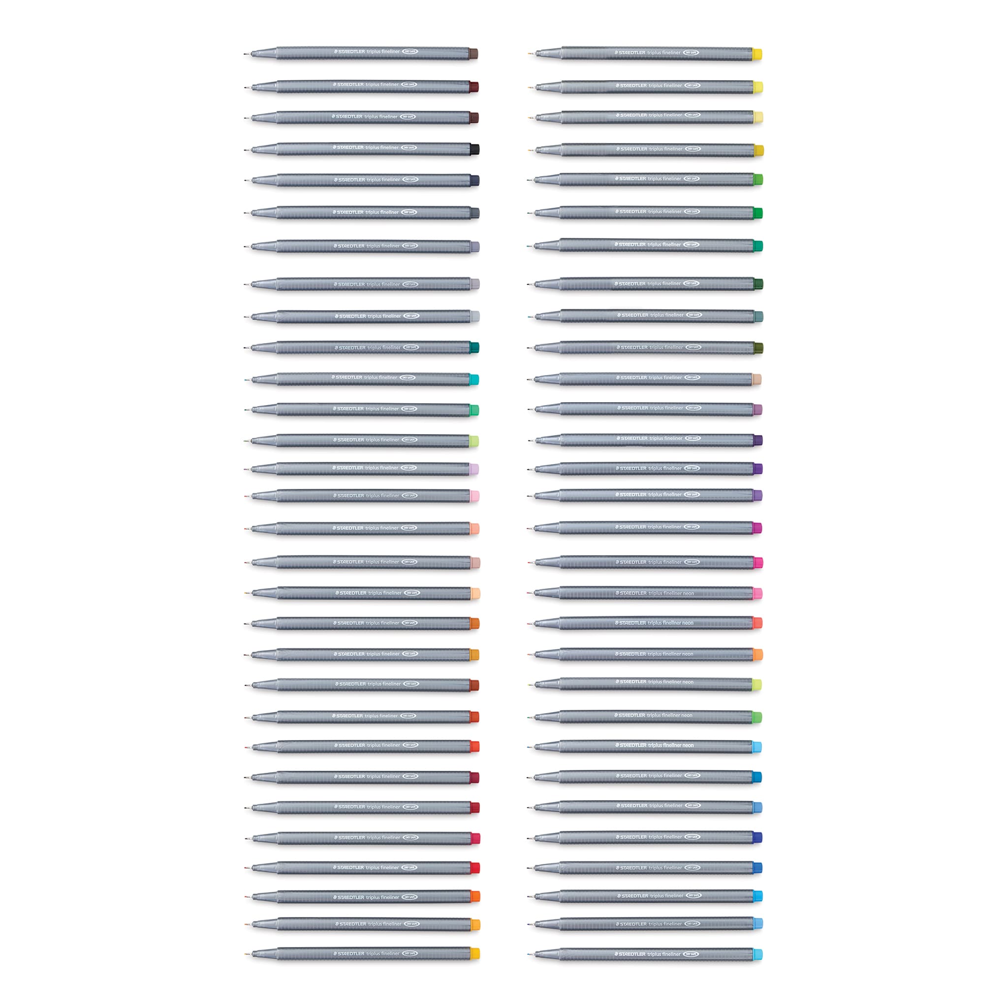 Staedtler Triplus Fineliner Pen - Assorted Colors, Set of 60