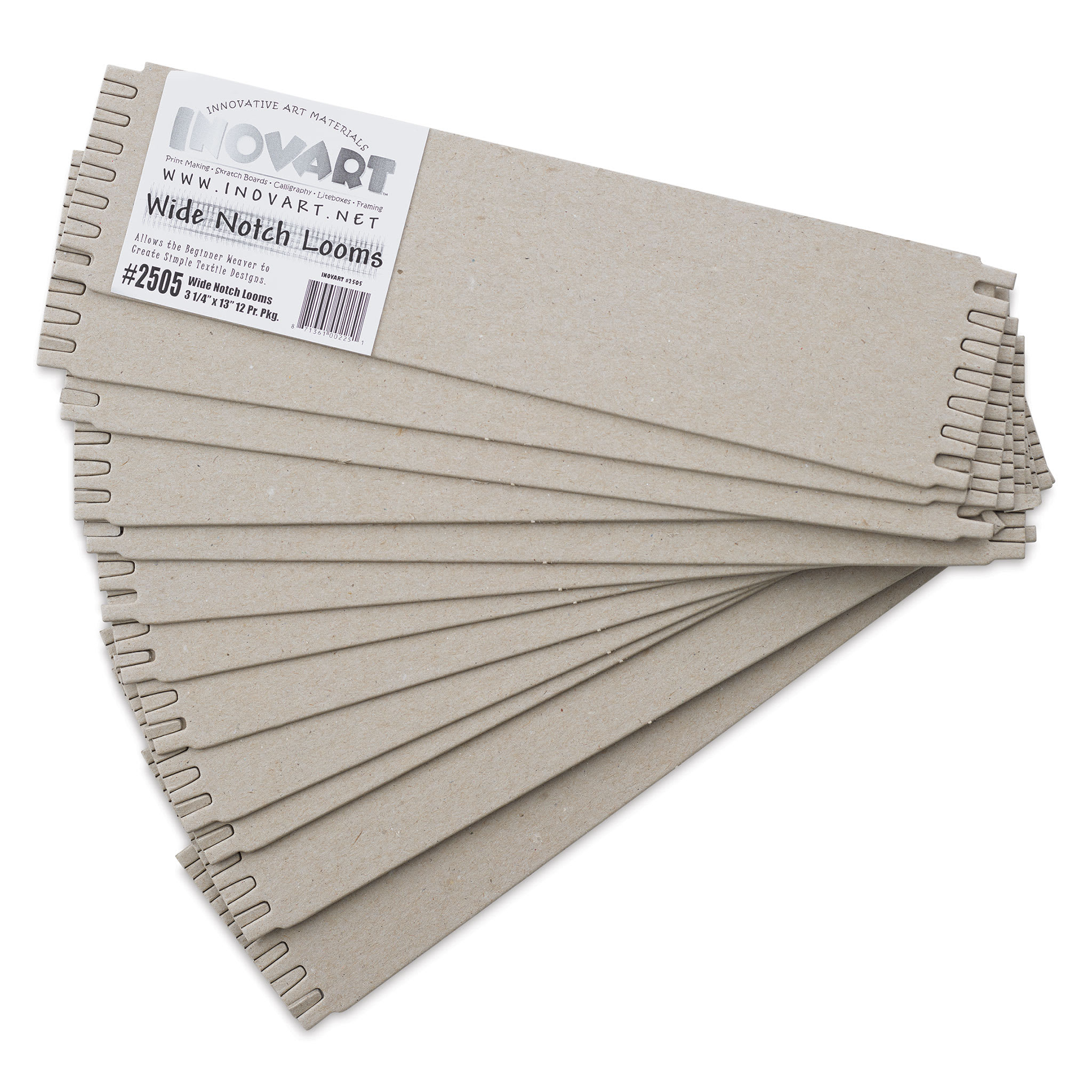 Inovart Wide Notch Chipboard Weaving Looms | BLICK Art Materials
