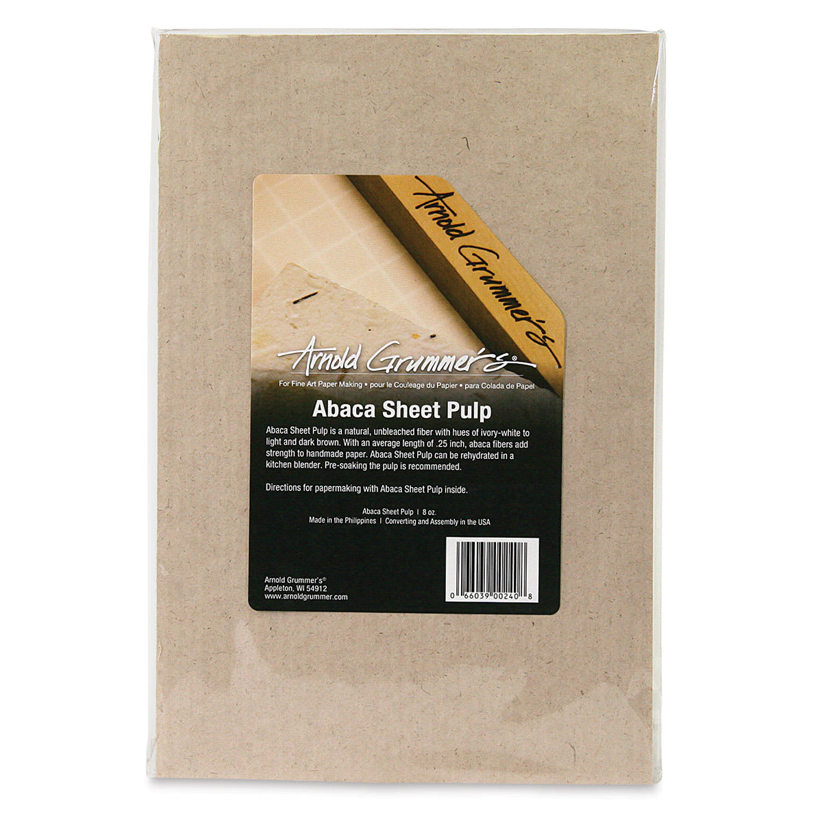 Arnold Grummer's Pre-Cut Abaca Sheet Pulp