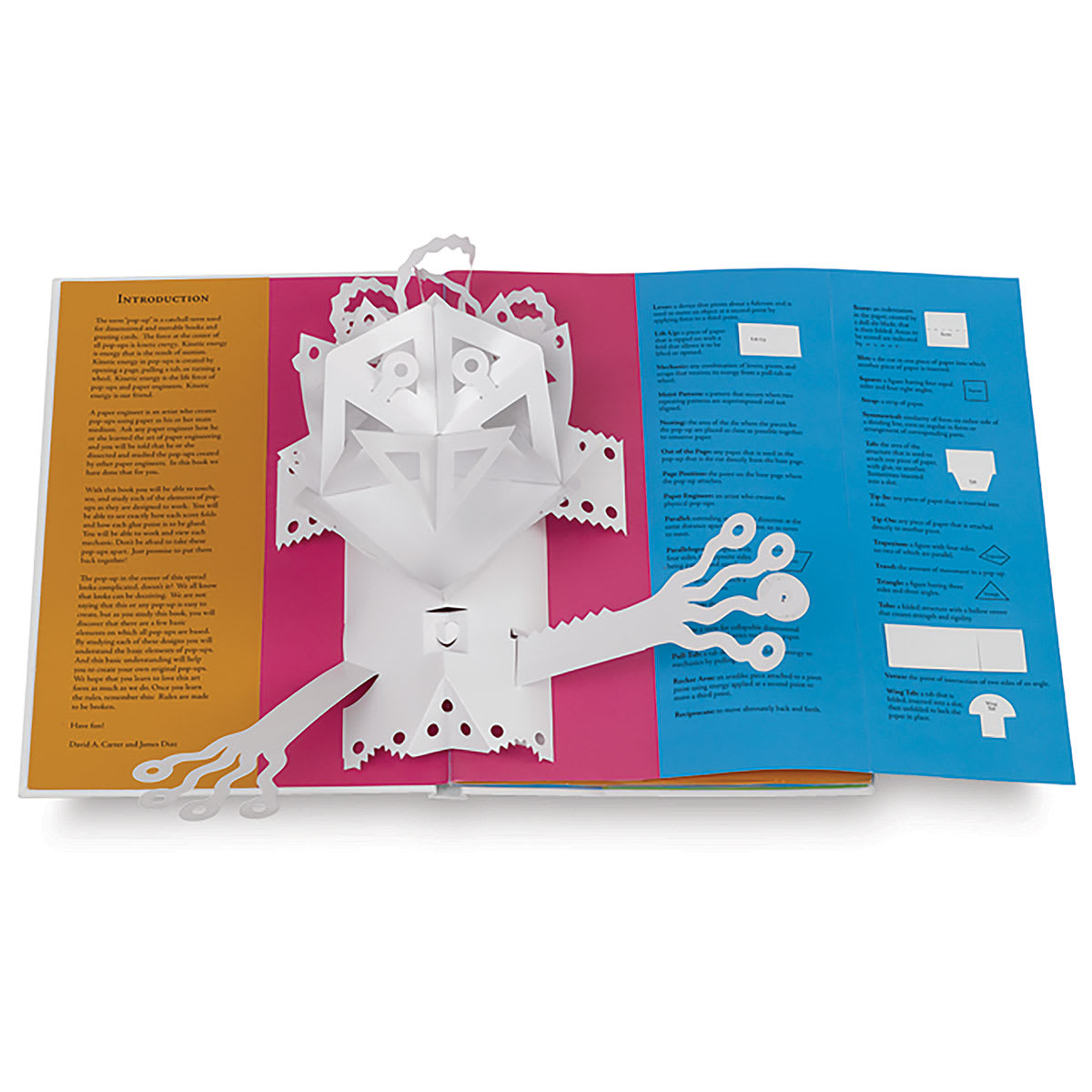 instructional pop-up book open