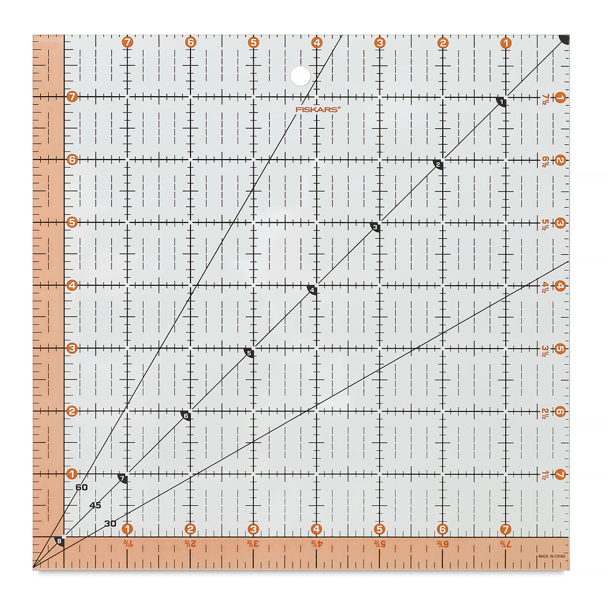 Fiskars Easy-to-Read Square Acrylic Ruler