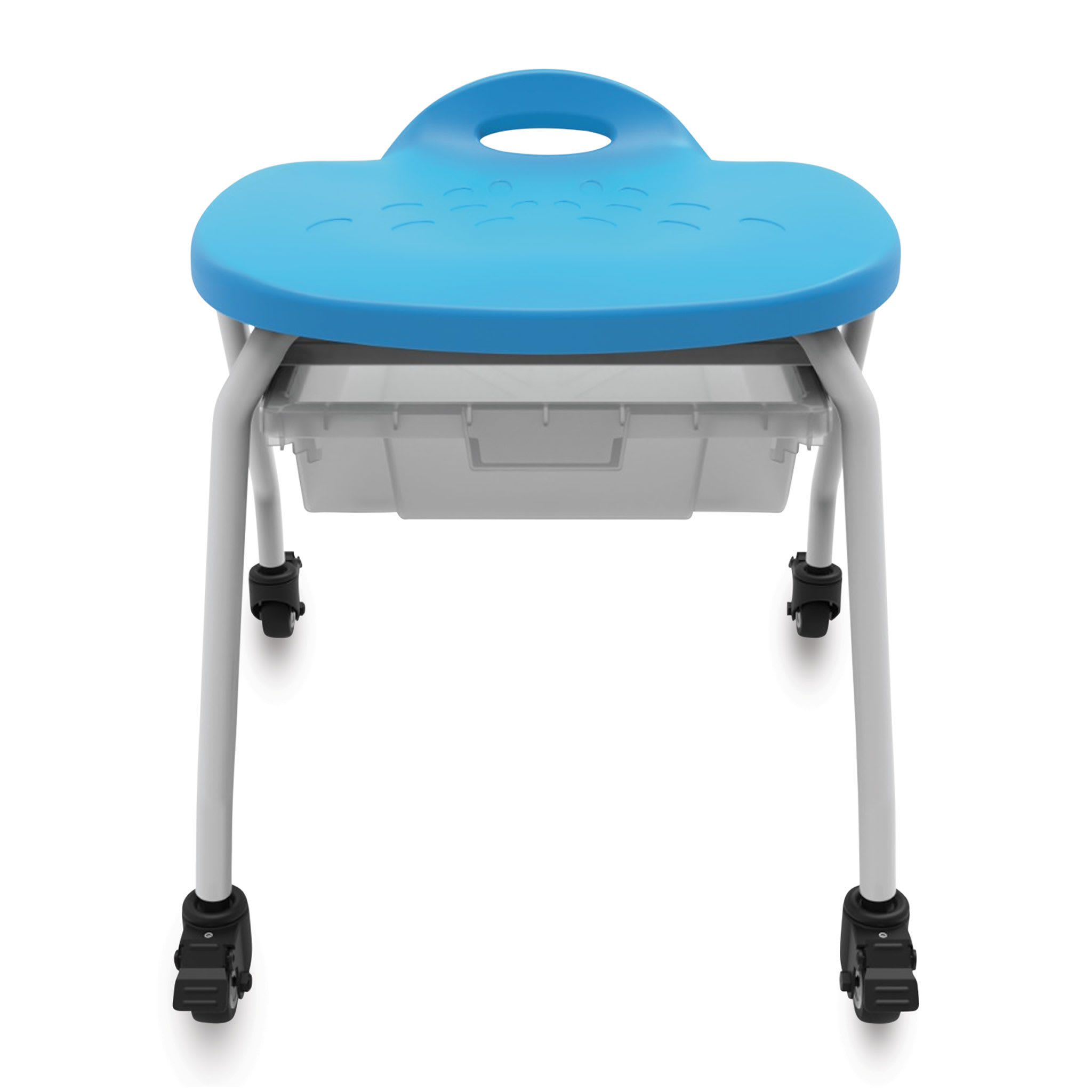 Luxor Stackable Classroom Stool with Wheels and Storage
