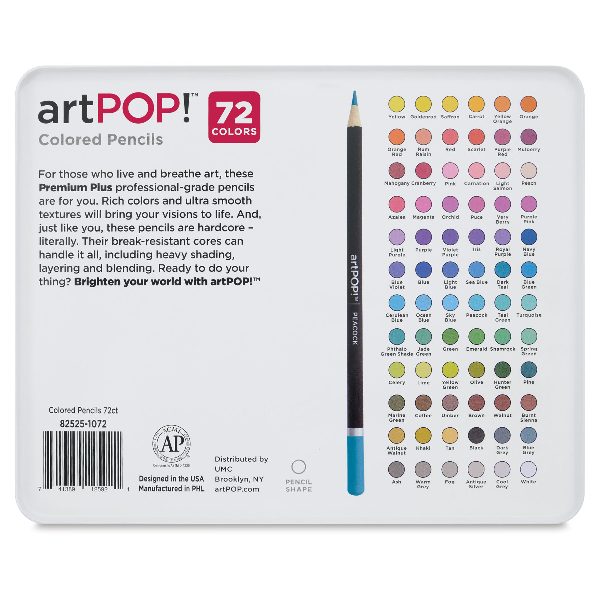 artPOP! Premium Plus Colored Pencils - Set of 72 | BLICK Art Materials