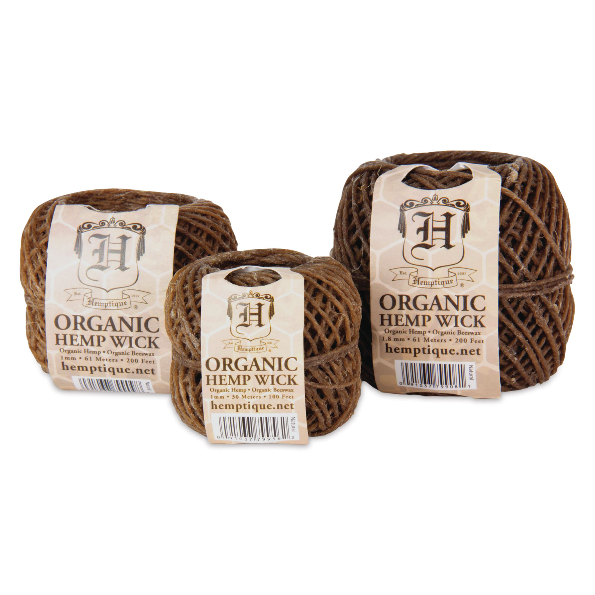 Hemptique Organic Beeswax Hemp Wick