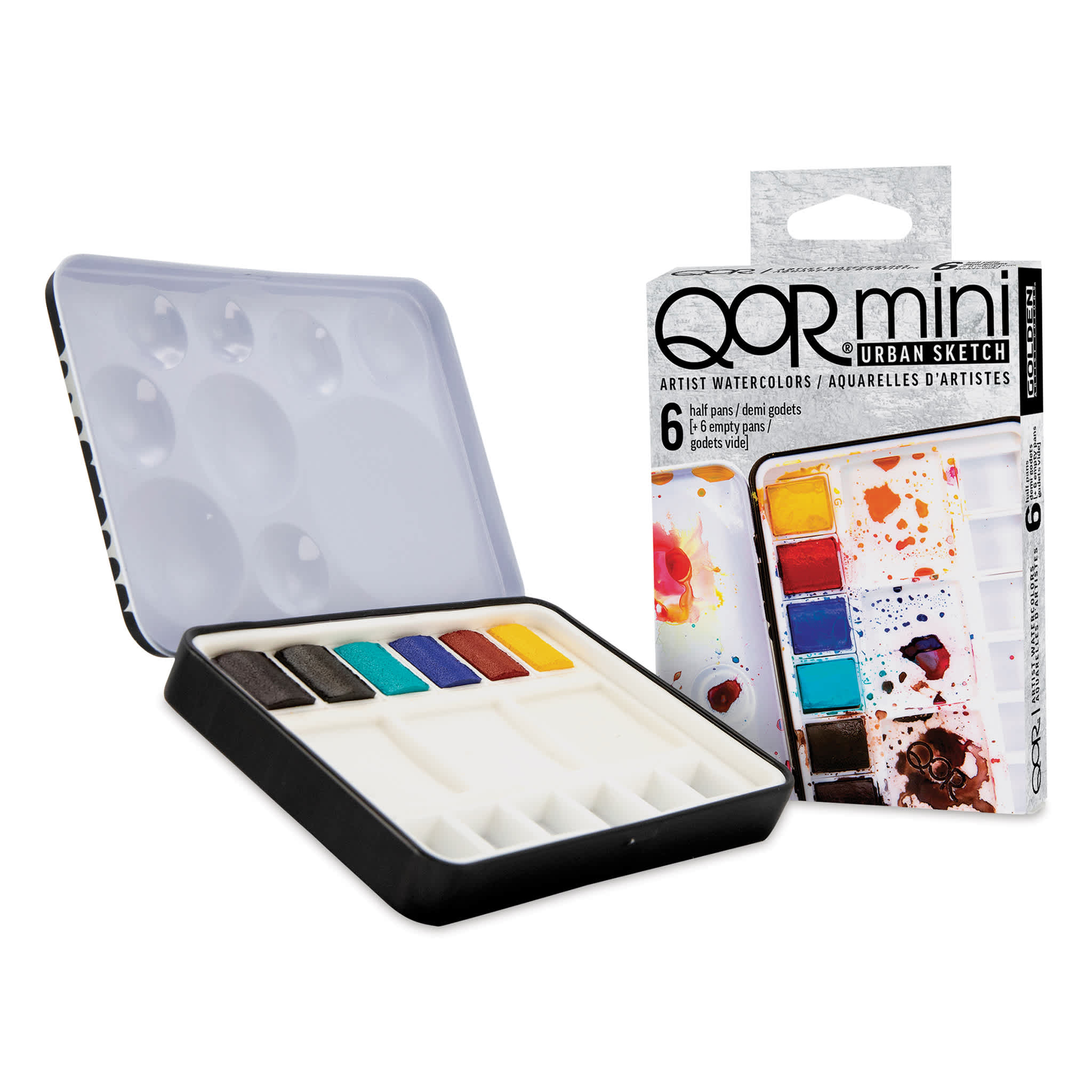 QoR Modern Watercolors - Urban Sketch Set of 6 Half Pans