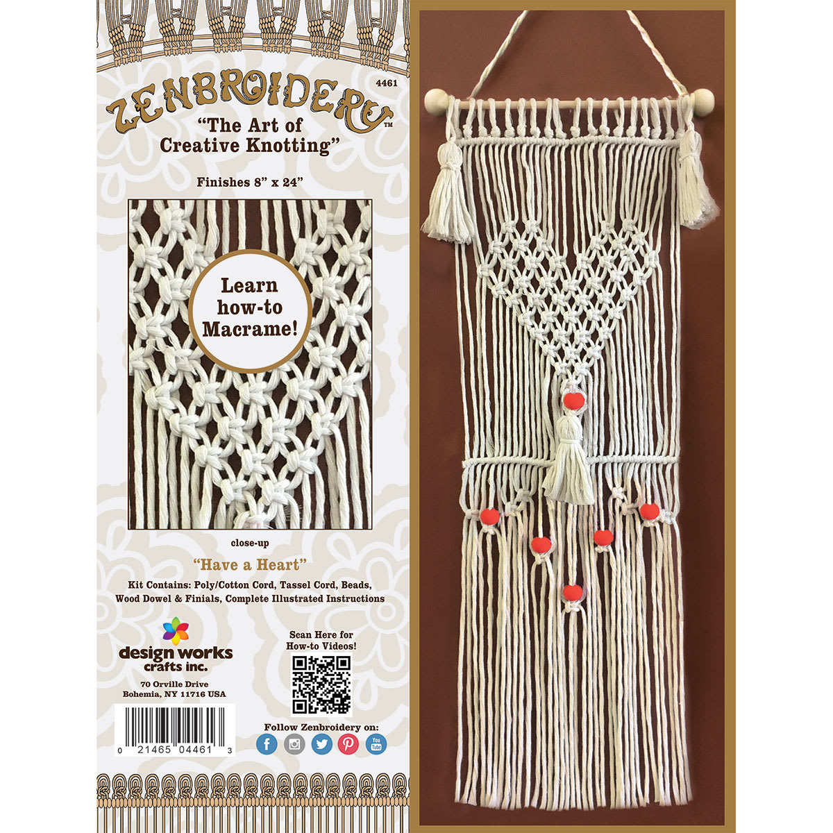 Design Works Zenbroidery Macramé Kits | BLICK Art Materials
