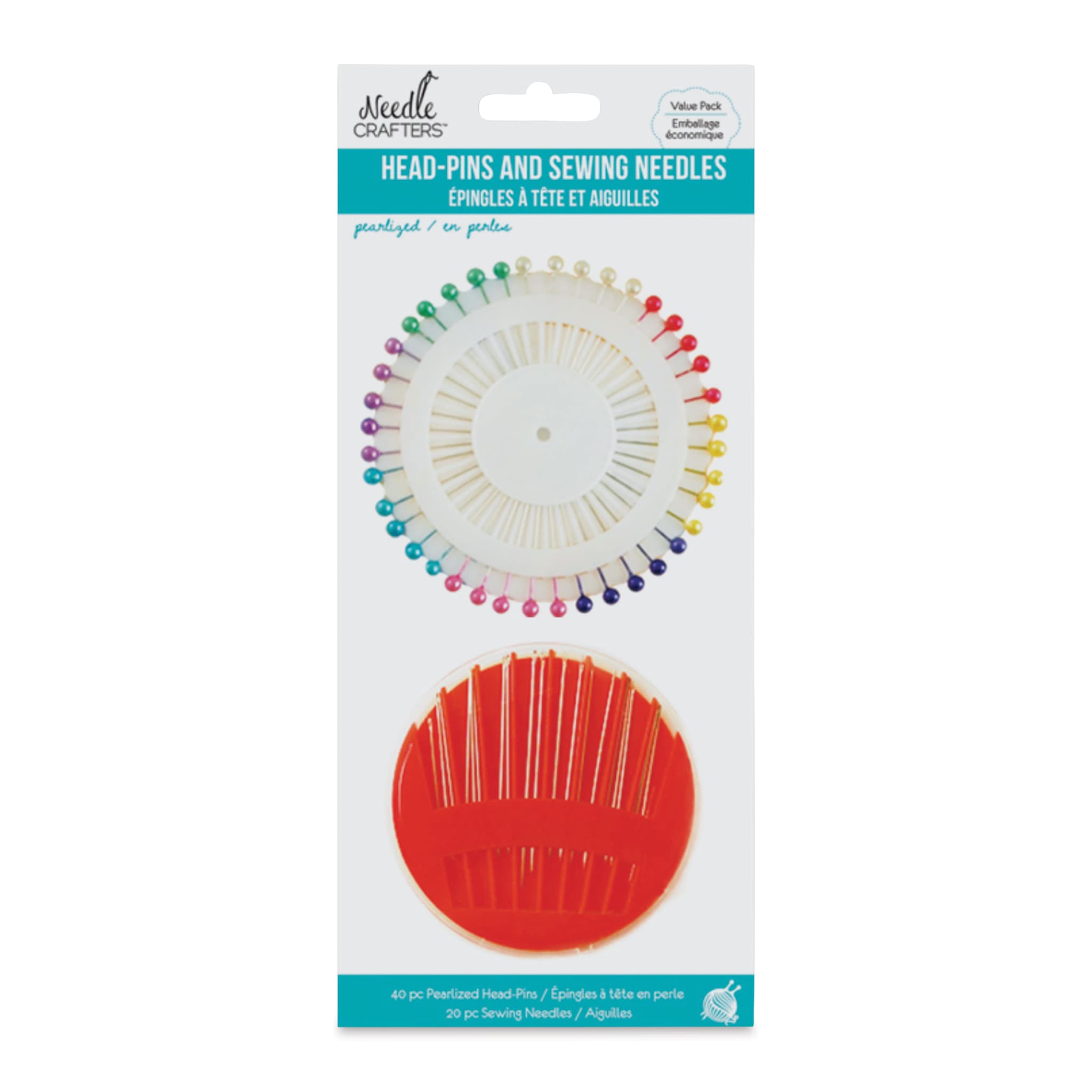 Needle Crafters Head-Pins and Sewing Needles Set