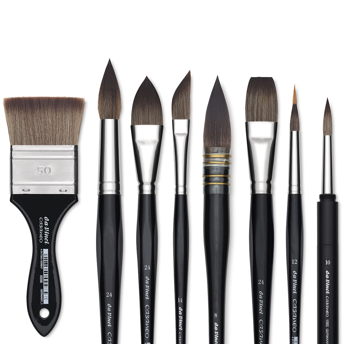 Da Vinci Casaneo Synthetic Squirrel Watercolor Brushes and Sets