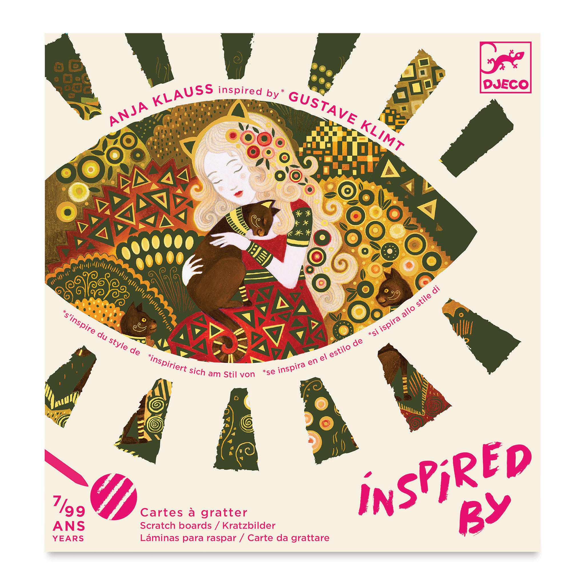 Djeco Inspired By Golden Goddesses Scratch Cards Kit