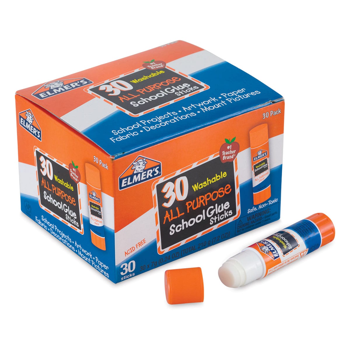 thumbnail interactive-video image 1 of Washable School Glue Sticks, All Purpose, 4 Per Pack, 6 Packs, 1 1 of 14