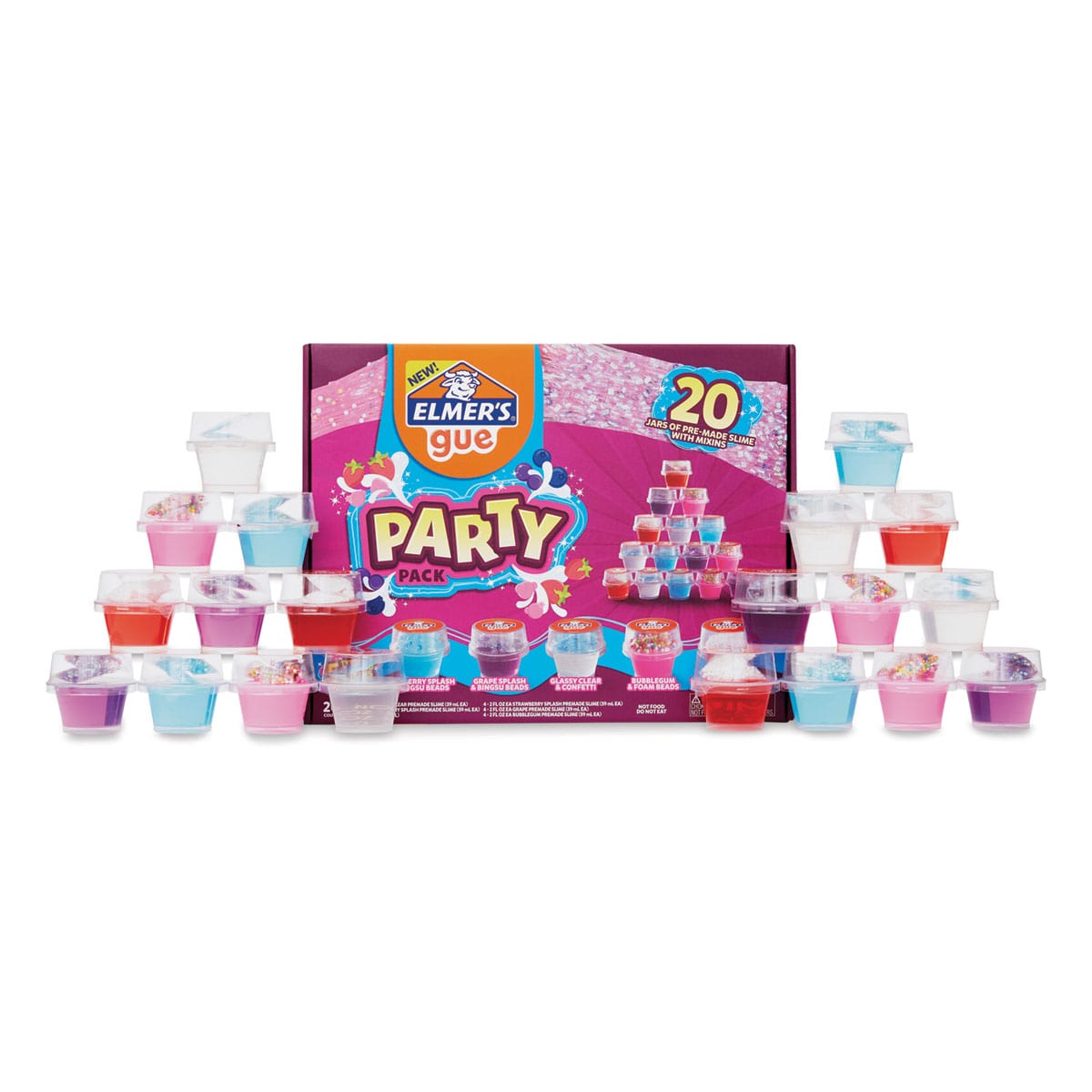 8 Slime Per Bambini In Vasetti Da 100 Ml – Texture Varietà: Burro, Nuvola, Bingsu, Glitter, Con Add-on – Regalo Compleanno Pasqua