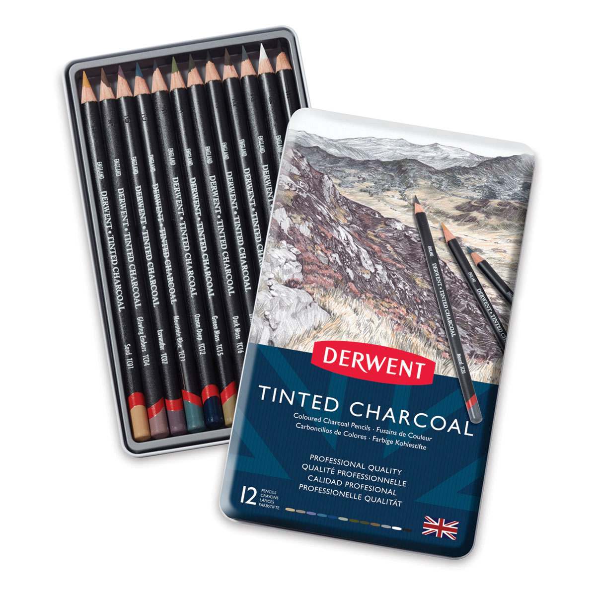 Derwent Tinted Charcoal Pencil Sets