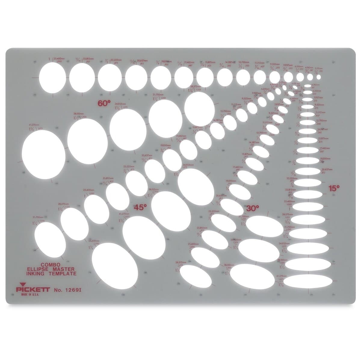 Chartpak Pickett Ellipses Templates