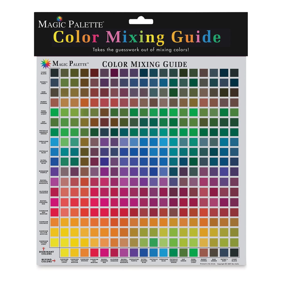 Magic Palette Artist's Color Selector and Mixing Guide