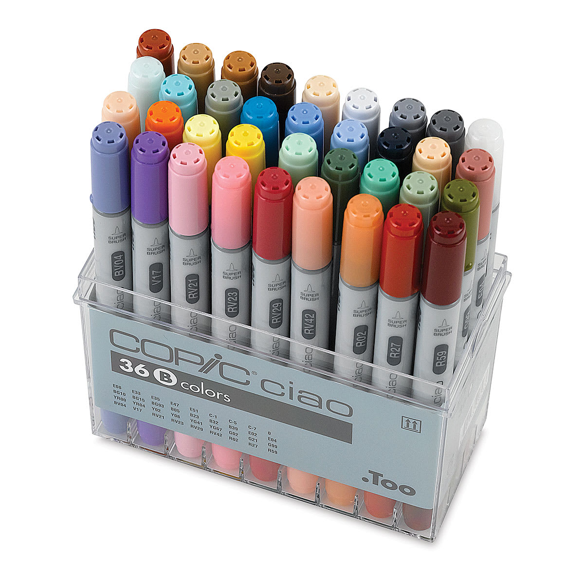 Copic chao 36B set without case 旧タイプ コピックチャオ ケースなし