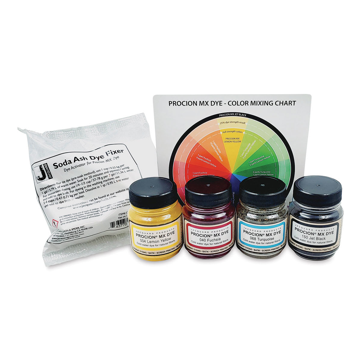 Jacquard Procion MX Fiber Reactive Cold Water Dye - Starter Set