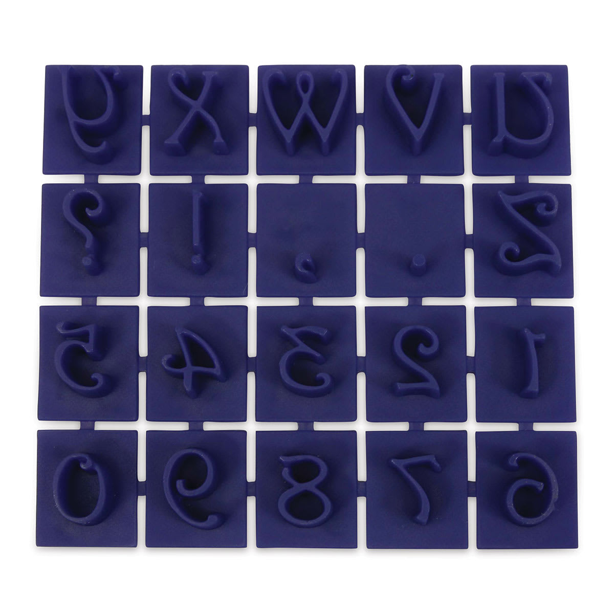 Milestones Mosaic Stone Stamps - Victorian Letters and Numbers