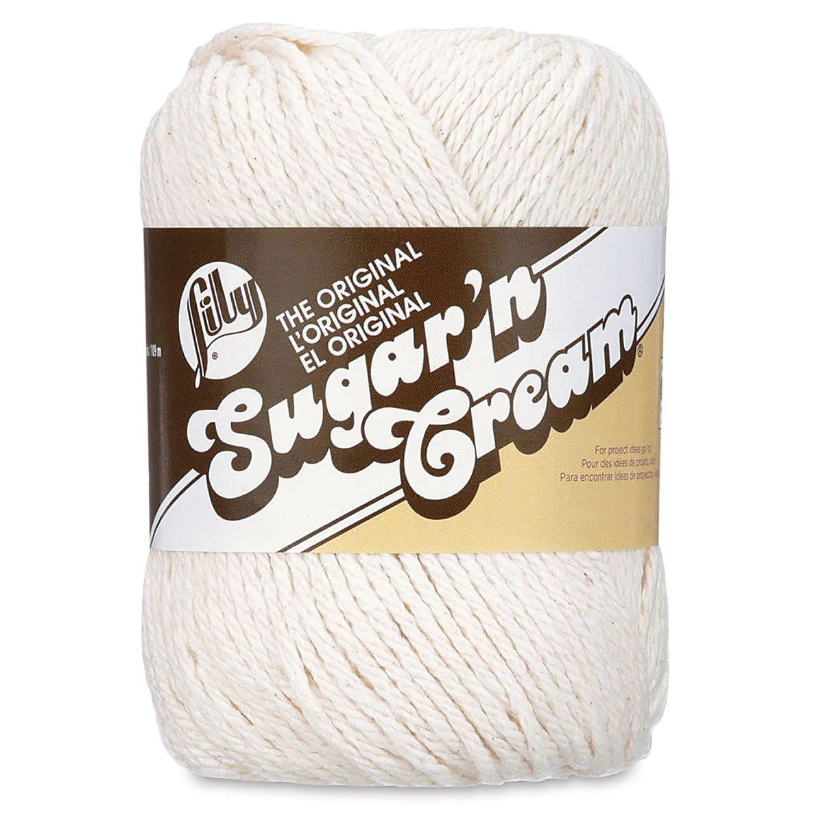 Lily Sugar N' Cream Yarn - 2.5 oz, 4-Ply, Ecru | BLICK Art Materials