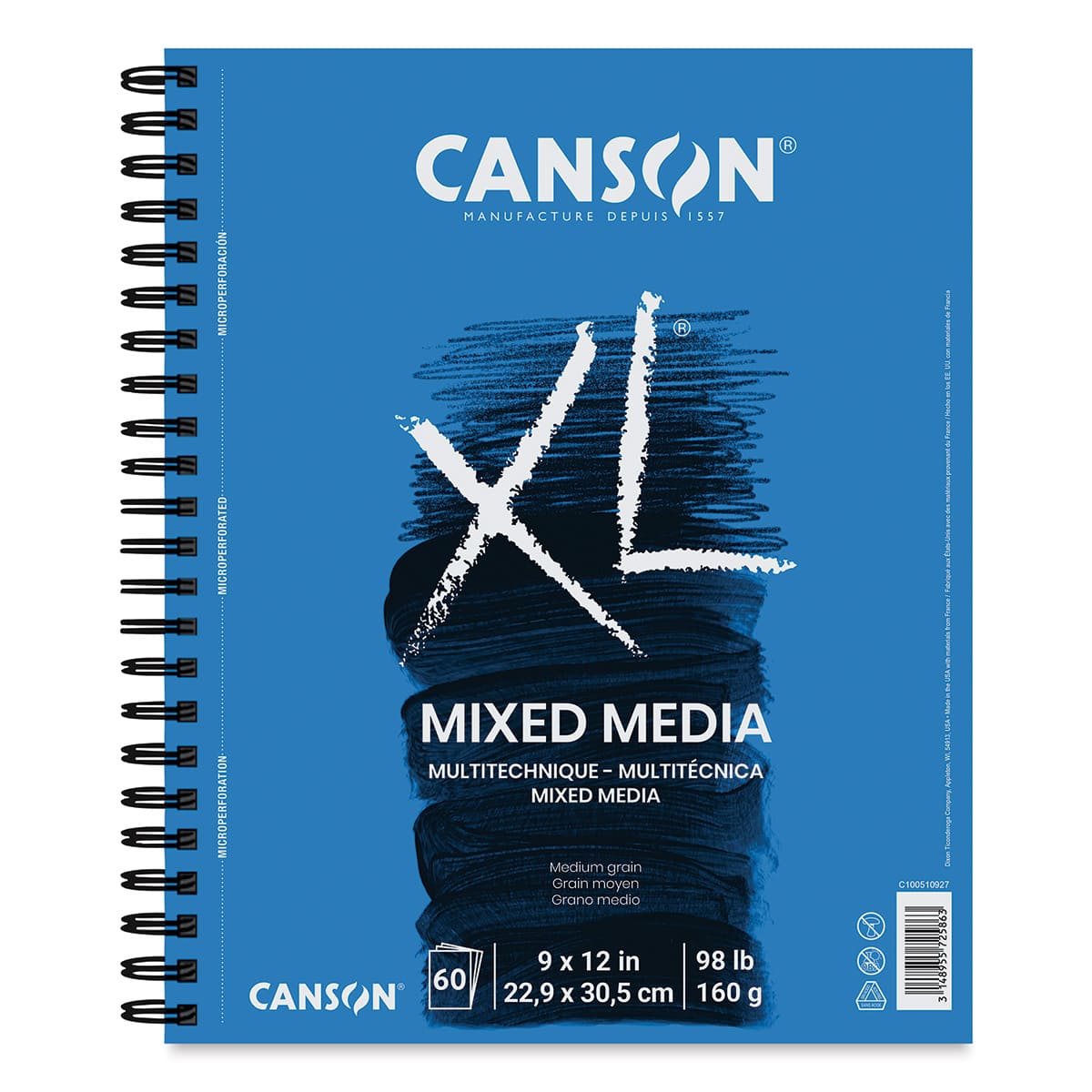 Canson XL Mixed Media Pad - 9" x 12", Portrait, 60 Sheets