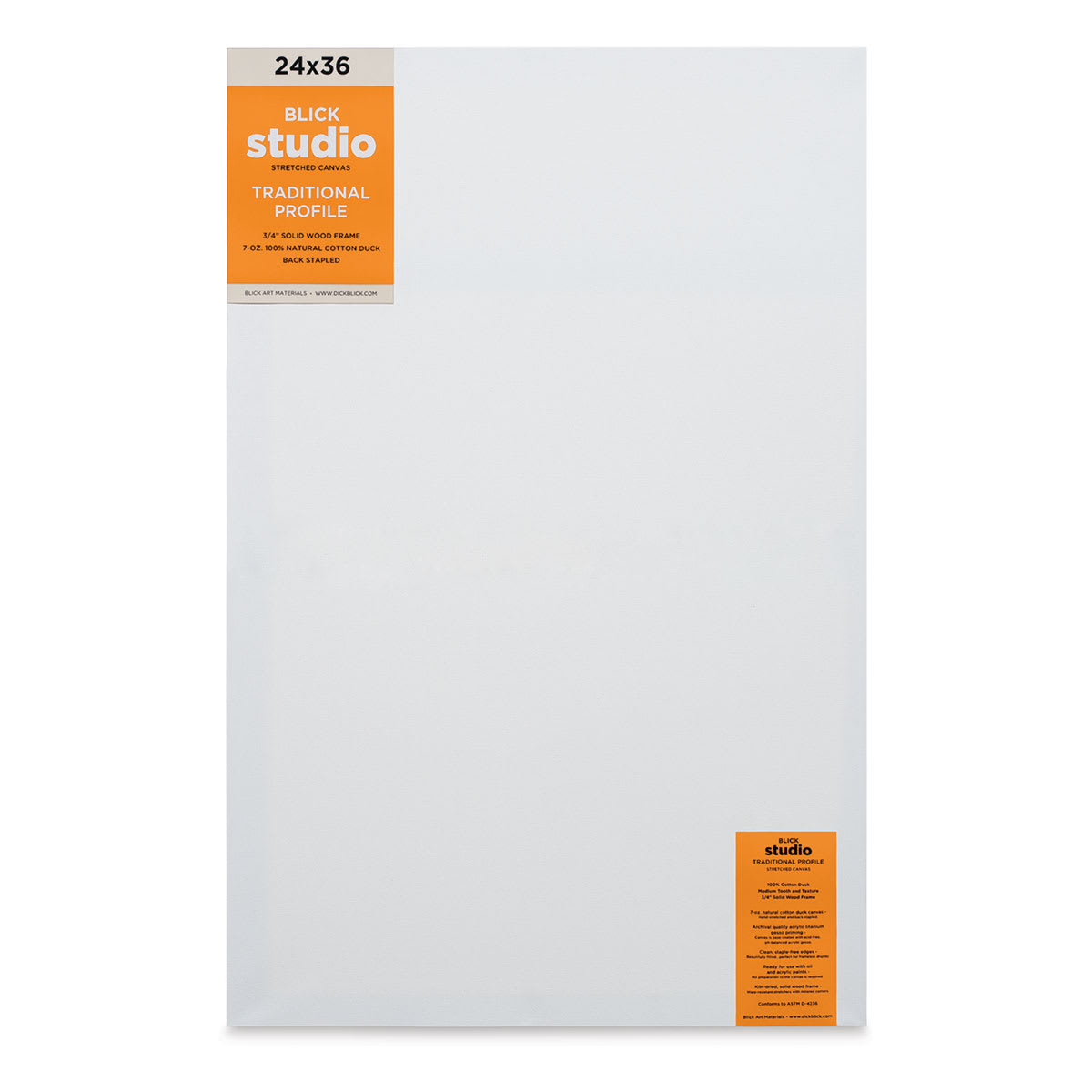 Blick Studio Stretched Cotton Canvas - Traditional Profile, 24" x 36"