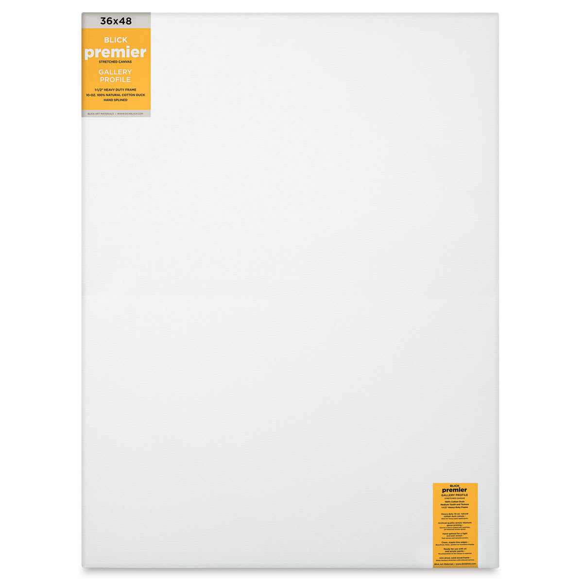 Blick Premier Stretched Cotton Canvas - Gallery Profile, Splined, 36" x 48"