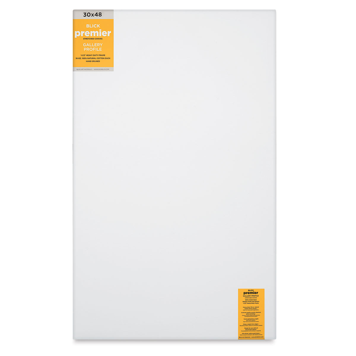 Blick Premier Stretched Cotton Canvas - Gallery Profile, Splined, 30" x 48"