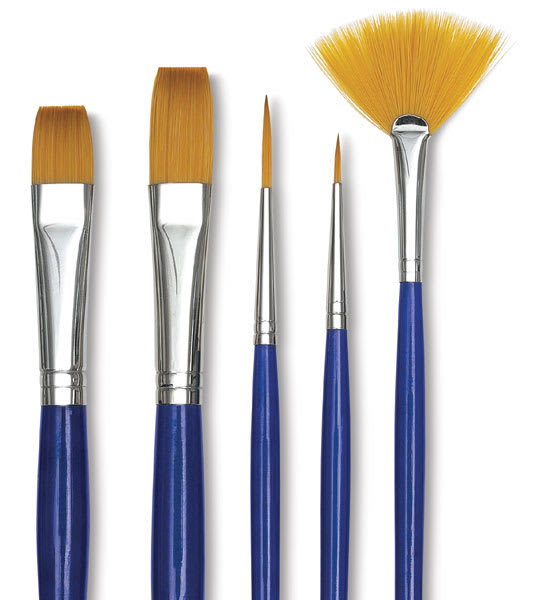 Blick Scholastic Golden Taklon Brushes and Sets